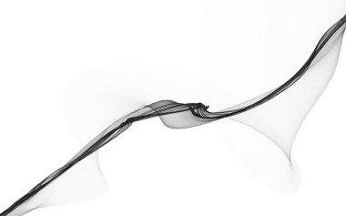 Beyaz zemin üzerinde tek renkli dalga çizgileri olan soyut bir arkaplan. Modern teknoloji arka planı.