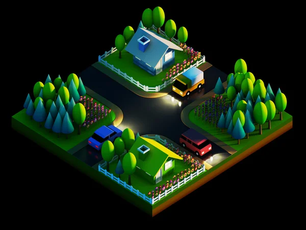 Green earth concept in isometric view — Stock Photo, Image