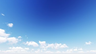 Çok parlak ve sıcak yaz aylarında mavi gökyüzü.