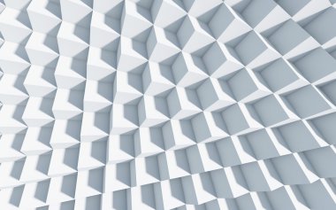 küpleri ile 3D tek renkli arka plan.