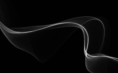 Parlayan soyut dalgalar ve soyut arkaplan ile koyu soyut arkaplan