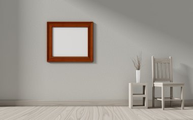 Poster vintage yenilikçi çatı iç arka plan ile alay