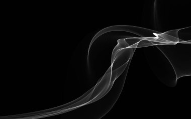 Parlayan soyut dalgalar ve soyut arkaplan ile koyu soyut arkaplan