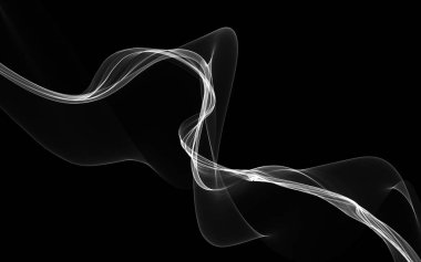 Parlayan soyut dalgalar ve soyut arkaplan ile koyu soyut arkaplan