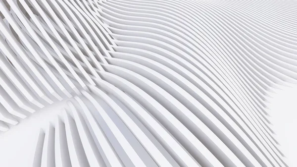 Soyut Eğri Şekiller. Beyaz Dairesel Arkaplan. Soyut arkaplan. 3d illüstrasyon