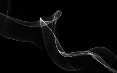 Parlayan soyut dalgalar ve soyut arkaplan ile koyu soyut arkaplan