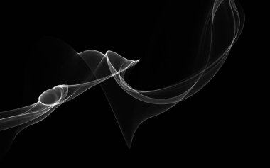 Parlayan soyut dalgalar ve soyut arkaplan ile koyu soyut arkaplan