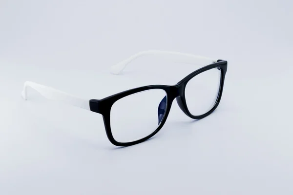 Svarta glasögon för att förbättra syn isolerad på vit bakgrund — Stockfoto