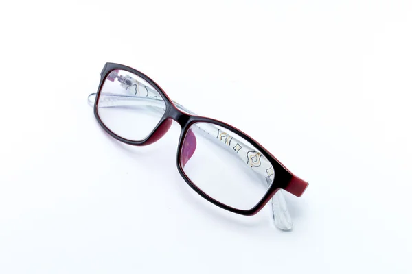Svarta glasögon för att förbättra syn isolerad på vit bakgrund — Stockfoto