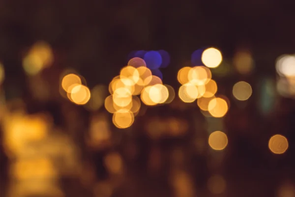 Wazig licht in de stad in de nacht — Stockfoto