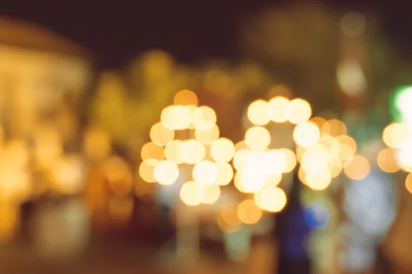 Wazig licht in de stad in de nacht — Stockfoto