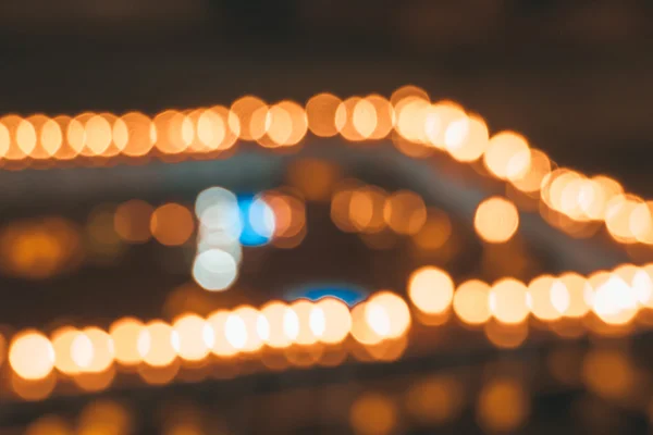 Rozmazane światła miejskie w nocy — Zdjęcie stockowe