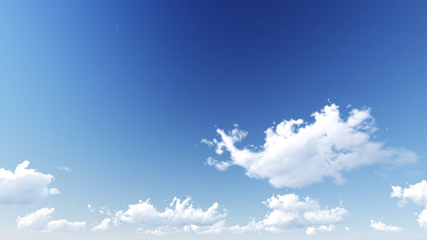 Cloudy blue sky abstract background, 3d illustration, not a phot