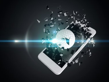 Golf smartphone dışarı patlama