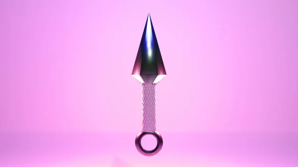 Rendering Illustration Von Ninja Kunai Für Web Und Druckvorlage Kunai — Stockfoto