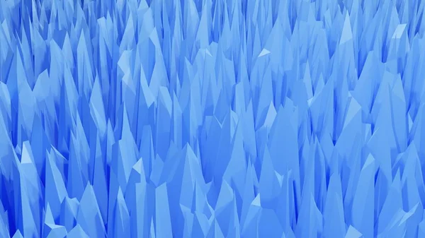 Web ve yazdırma şablonu için 3D resimleme modern mavi dikenli arka plan. Üç boyutlu olarak soyut arkaplan duvar kağıdı