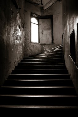 Retro merdiven ve pencere