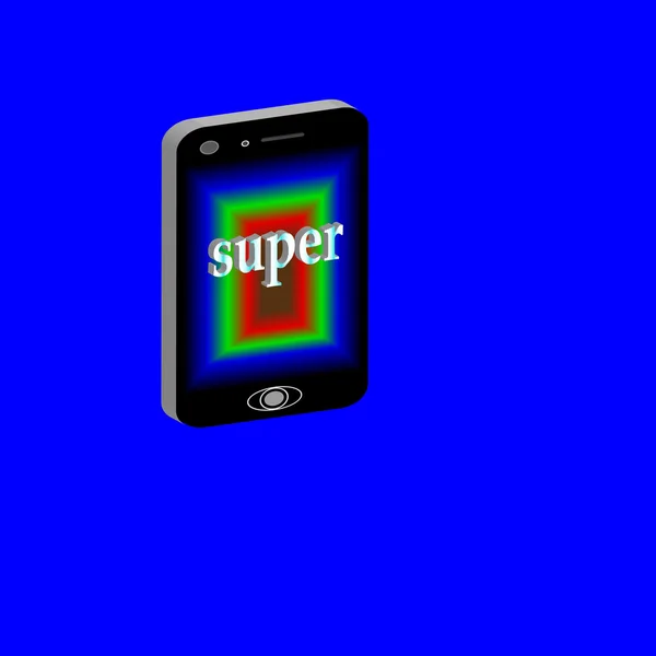 Superschweres Mobiltelefon — Stockvektor