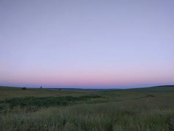 Sonnenaufgang Über Dem Feld — Stockfoto