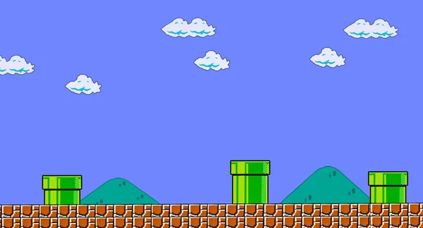 Super Mario Blackground Bild — Stockfoto