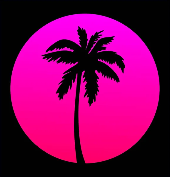 Ilustración Una Isla Tropical — Vector de stock