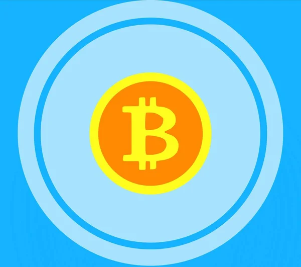 Podepsat Ikonu Symbolu Měny Logo Bitcoinu — Stockový vektor