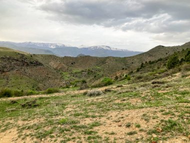 Mountain road landscape near Vernashen and Shatin, Vayots Dzor Region, Armenia