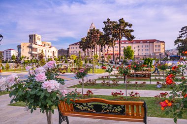 Ermenistan 'daki güzel Stepanakert şehri (Nagorno - Karabağ)