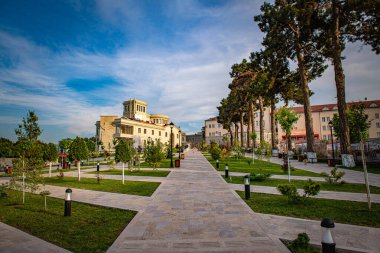 Ermenistan 'daki güzel Stepanakert şehri (Nagorno - Karabağ)