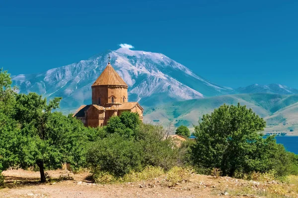 Katedral Salib Suci Pulau Akdamar Danau Van Armenia Barat Gereja — Stok Foto