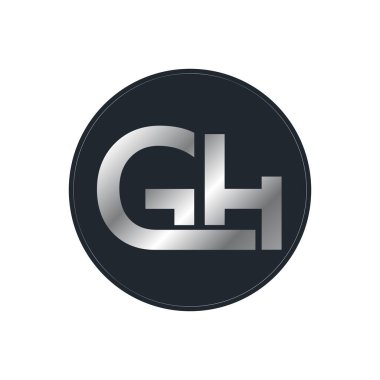 GH, HG, G, H Soyut Harfler Logosu - vektör