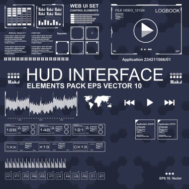 Gelecekçi mavi sanal grafik dokunmatik kullanıcı arayüzü