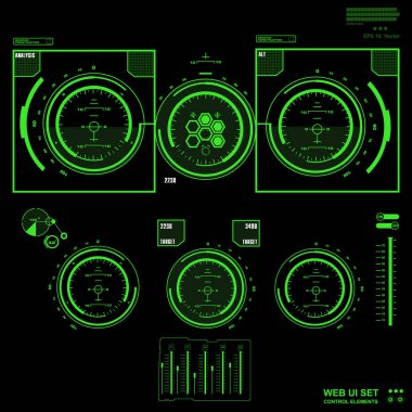 Gelecekçi mavi sanal grafik dokunmatik kullanıcı arayüzü