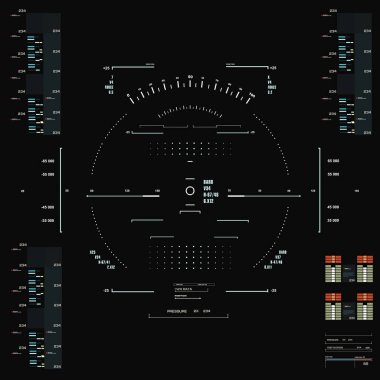 Gelecekçi mavi sanal grafik dokunmatik kullanıcı arayüzü