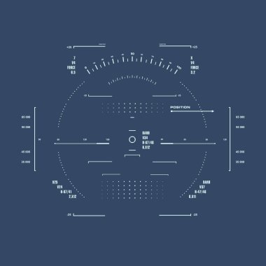 Gelecekçi mavi sanal grafik dokunmatik kullanıcı arayüzü