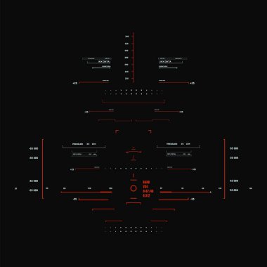 Gelecekçi kırmızı sanal grafik dokunmatik kullanıcı arayüzü