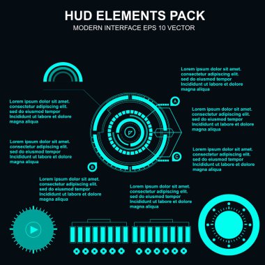 Gelecekçi yeşil sanal grafik dokunmatik kullanıcı arayüzü