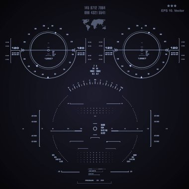 Gelecekçi mavi sanal grafik dokunmatik kullanıcı arayüzü