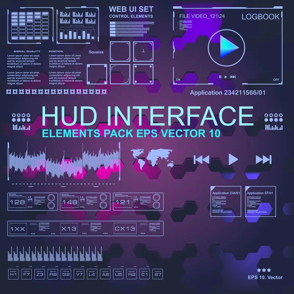 Gelecekçi mavi sanal grafik dokunmatik kullanıcı arayüzü