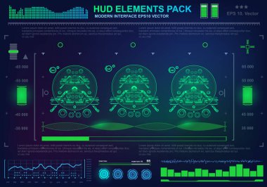 Gelecekçi mavi sanal grafik dokunmatik kullanıcı arayüzü