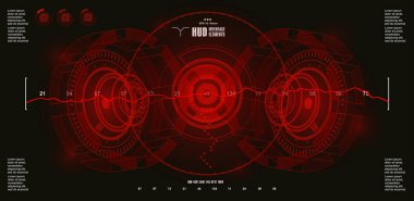 Gelecekçi mavi sanal grafik dokunmatik kullanıcı arayüzü