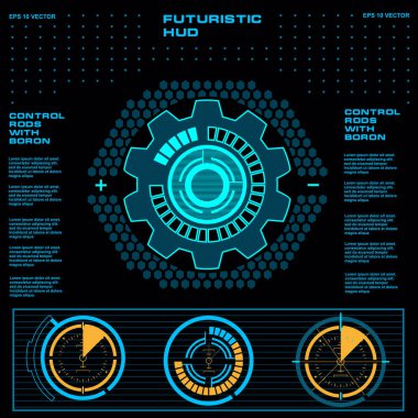 Gelecekçi yeşil sanal grafik dokunmatik kullanıcı arayüzü