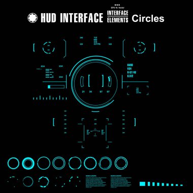 Gelecekçi mavi sanal grafik dokunmatik kullanıcı arayüzü