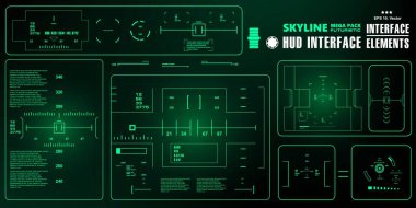 Gelecekçi mavi sanal grafik dokunmatik kullanıcı arayüzü