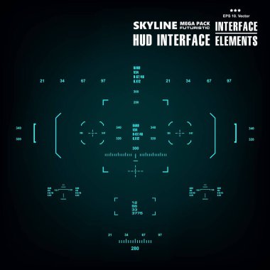 Gelecekçi mavi sanal grafik dokunmatik kullanıcı arayüzü