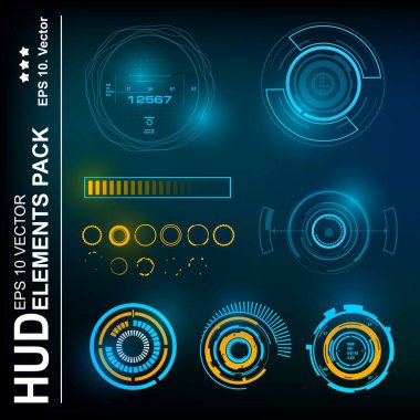 Gelecekçi yeşil sanal grafik dokunmatik kullanıcı arayüzü