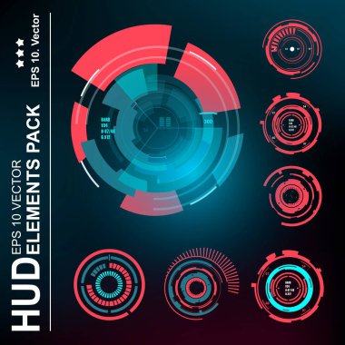 Gelecekçi yeşil sanal grafik dokunmatik kullanıcı arayüzü