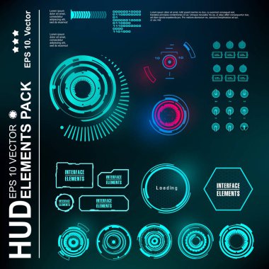 Gelecekçi yeşil sanal grafik dokunmatik kullanıcı arayüzü
