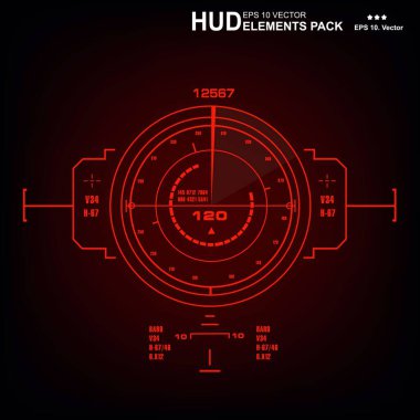 Gelecekçi yeşil sanal grafik dokunmatik kullanıcı arayüzü