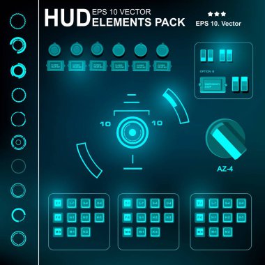 Gelecekçi yeşil sanal grafik dokunmatik kullanıcı arayüzü